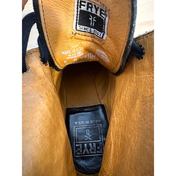 RARE Frye Vintage Sabrina Black Leather Ankle Boots 8 - Picture 8 of 12